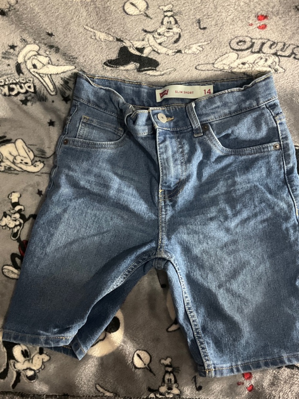 Levi's Slim Short Denim Shorts - Light Blue